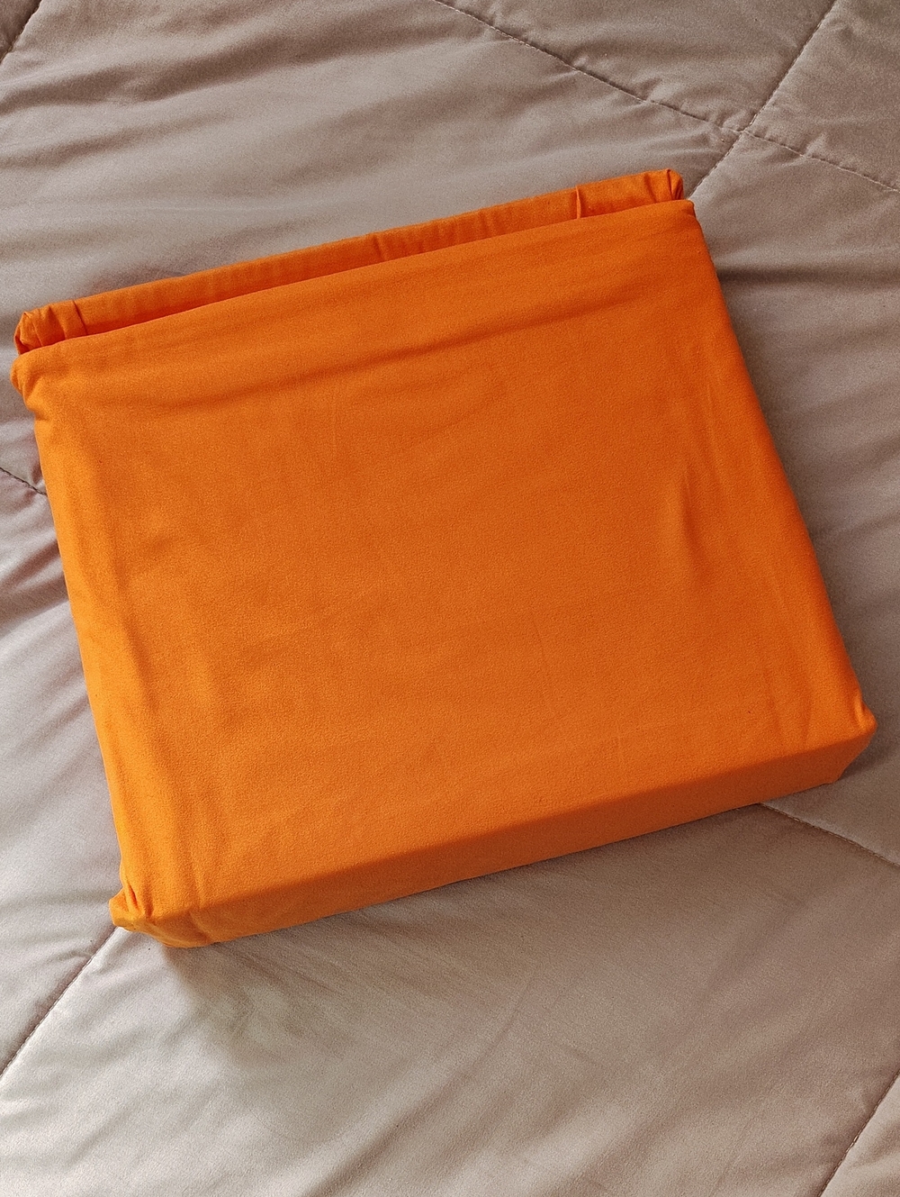 New-Bright Orange Flat Sheet - Solid Color Home Bedding